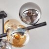 Gastor lampa sufitowa, kula świetlna bursztynowy, przydymiony, 8-punktowe