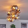 Gastor lampa sufitowa, kula świetlna bursztynowy, przezroczysty, przydymiony, 8-punktowe