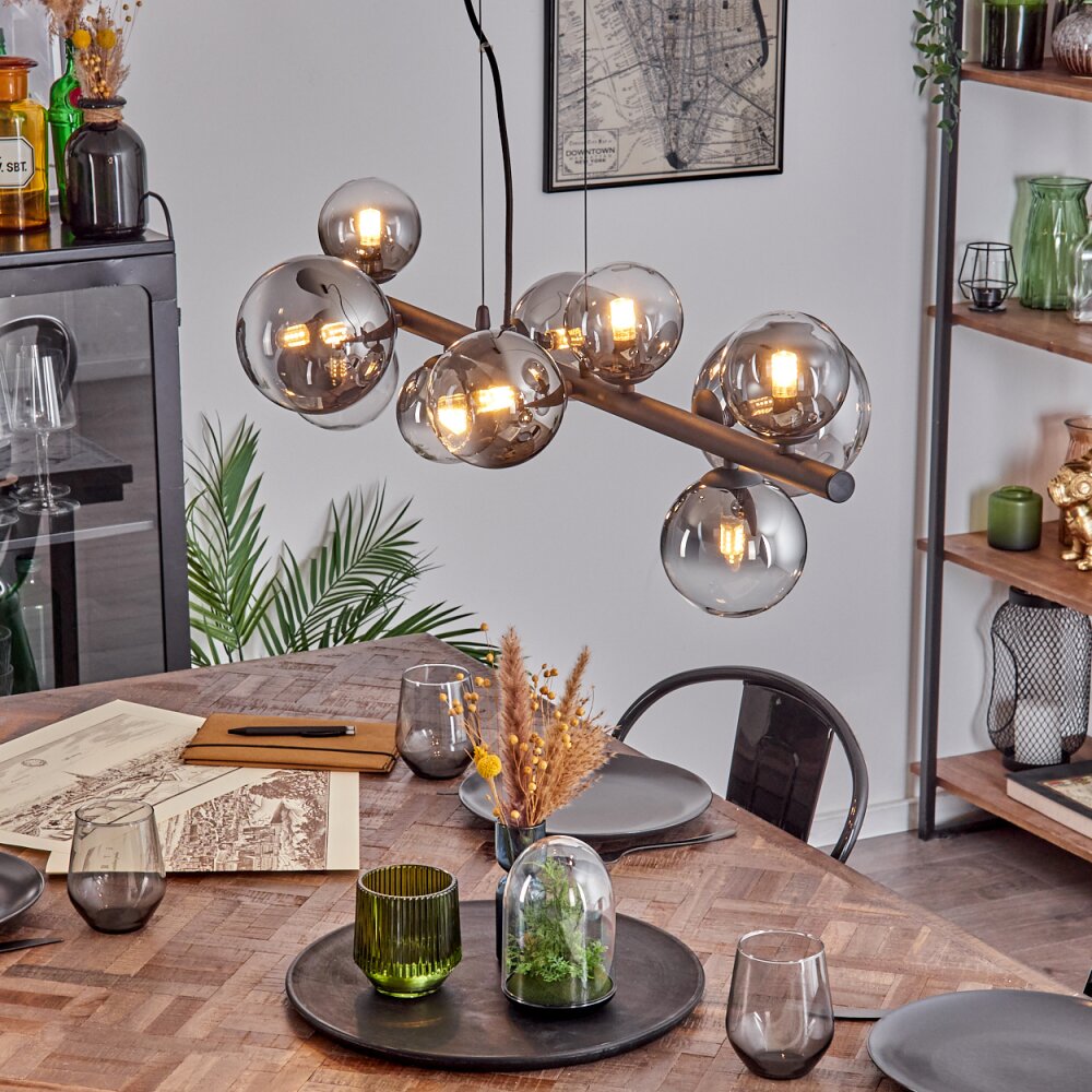 Chehalis Lampa wisząca, Kula świetlna, Lampa wisząca Przezroczysty, Przydymiony, 10-punktowe main product photo