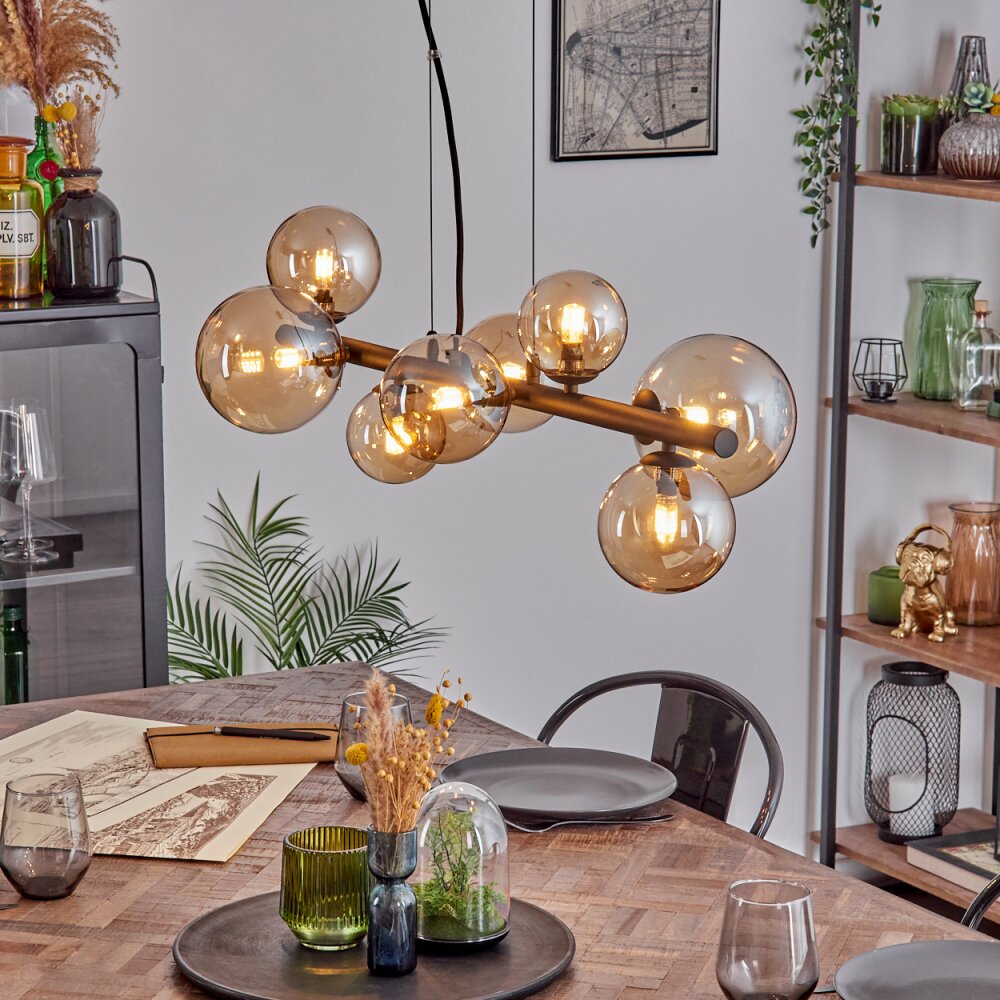 Chehalis Lampa wisząca, Kula świetlna, Lampa wisząca W kolorze bursztynu, 8-punktowe main product photo