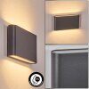 Gamas zewnętrzny kinkiet, lampa łazienkowa, lampa up & down, kinkiet antracytowy, 1-punktowy