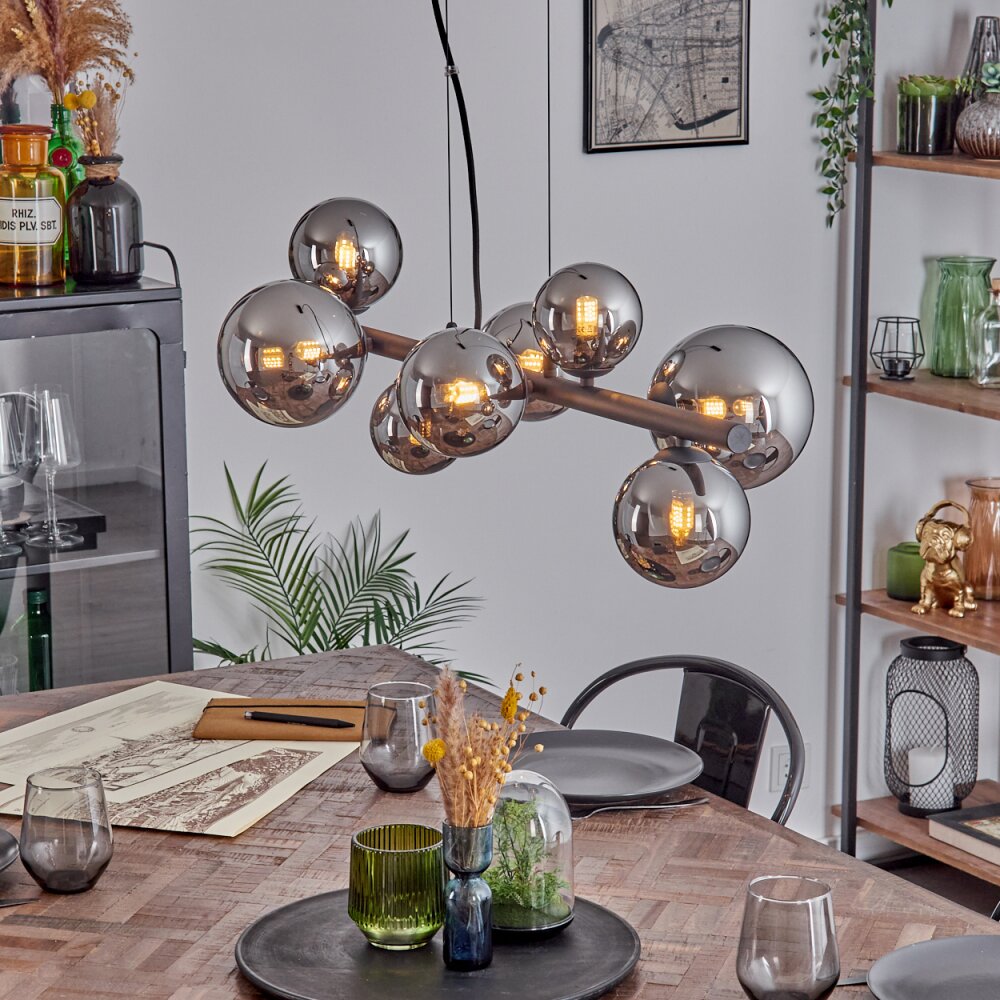 Chehalis Lampa wisząca, Kula świetlna, Lampa wisząca Chrom, Przydymiony, 8-punktowe main product photo