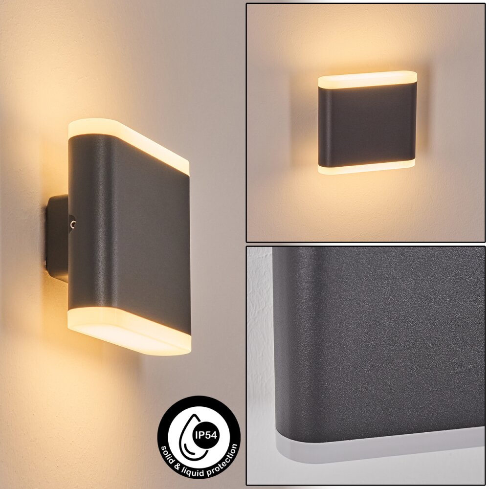 Gamas Zewnętrzny kinkiet, Oświetlenie Up & Down, Lampa ścienna LED Antracytowy, 1-punktowy main product photo