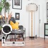 Bassagoda lampa stojąca kolory naturalne, czarny, 1-punktowy