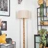 Bassagoda lampa stojąca kolory naturalne, czarny, 1-punktowy