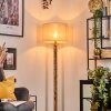 Bassagoda lampa stojąca kolory naturalne, czarny, 1-punktowy