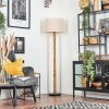 Bassagoda lampa stojąca kolory naturalne, czarny, 1-punktowy