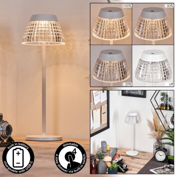 Macos lampka biurkowa, lampa stołowa, lampka do czytania LED biały, 1-punktowy