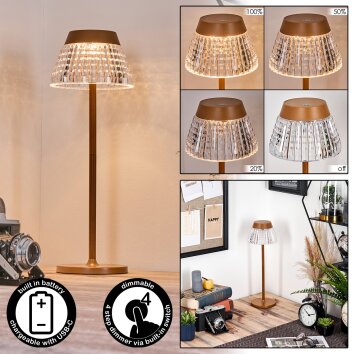 Macos lampka biurkowa, lampa stołowa, lampka do czytania LED rdzawy, 1-punktowy