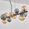 Chehalis lampa wisząca, kula świetlna, lampa wisząca bursztynowy, przydymiony, 10-punktowe
