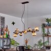 Chehalis lampa wisząca, kula świetlna, lampa wisząca bursztynowy, przydymiony, 10-punktowe