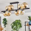 Gastor lampa sufitowa, kula świetlna bursztynowy, 8-punktowe