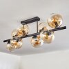 Gastor lampa sufitowa, kula świetlna bursztynowy, przezroczysty, 8-punktowe