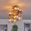 Gastor lampa sufitowa, kula świetlna bursztynowy, przezroczysty, 8-punktowe