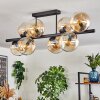 Gastor Lampa sufitowa, Kula świetlna W kolorze bursztynu, Przezroczysty, 8-punktowe