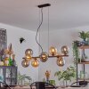 Gastor lampa wisząca, kula świetlna, lampa wisząca bursztynowy, przydymiony, 10-punktowe