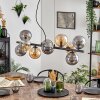 Gastor lampa wisząca, kula świetlna, lampa wisząca bursztynowy, przydymiony, 10-punktowe