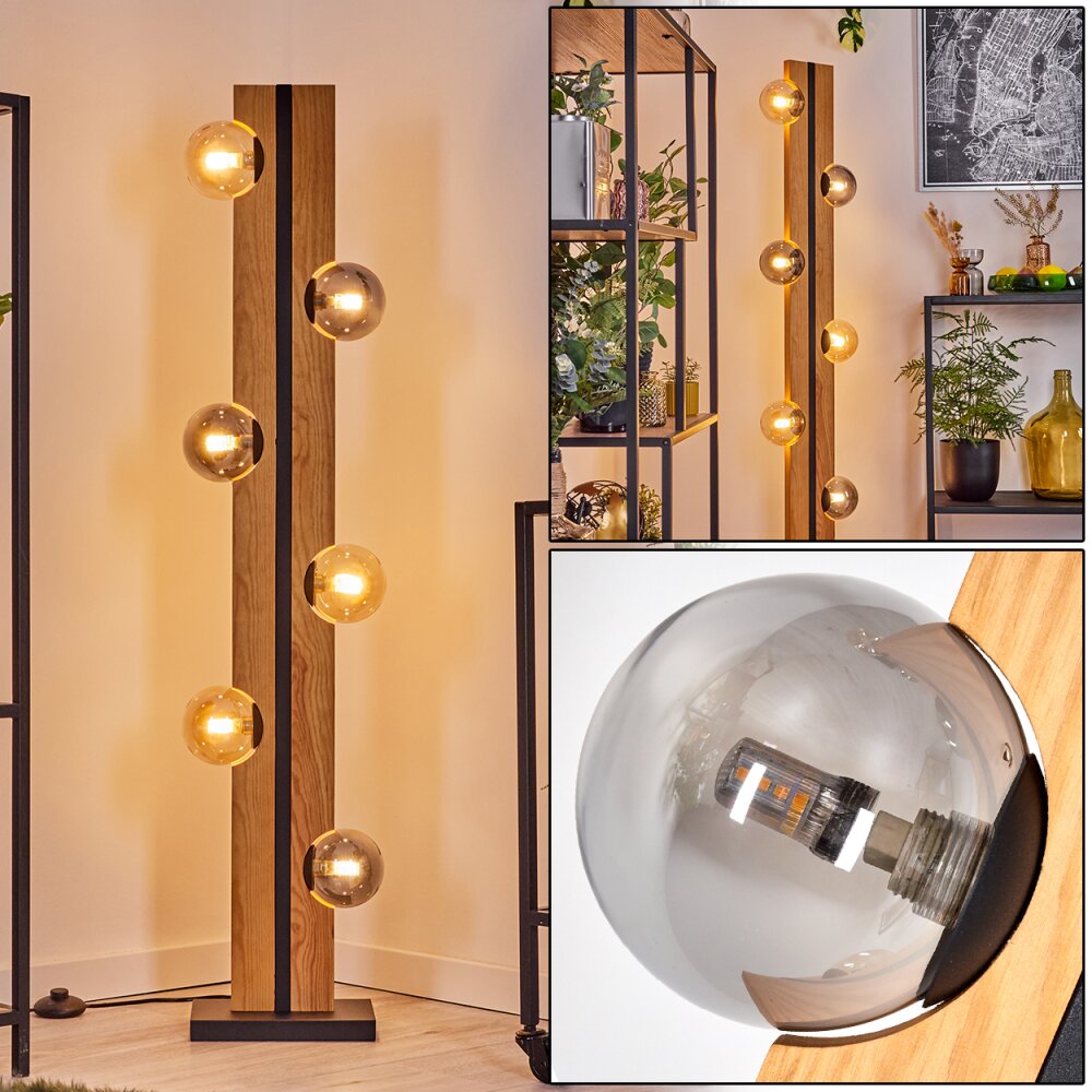 Chehalis Kula świetlna, Lampa stojąca Ecru, Czarny, 6-punktowe main product photo