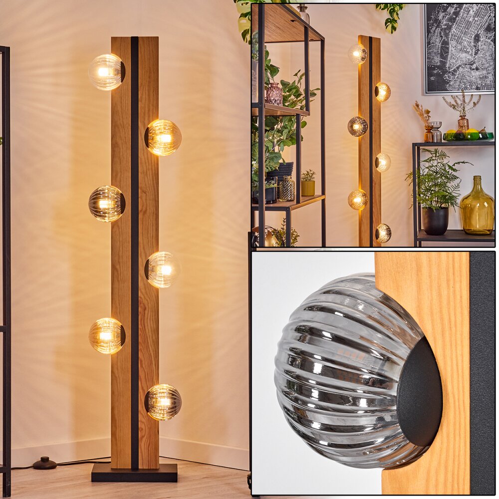 Chehalis Kula świetlna, Lampa stojąca Ecru, Czarny, 6-punktowe main product photo