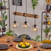 Koyoto lampa wisząca, kula świetlna, lampa wisząca kolory naturalne, czarny, 3-punktowe