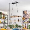 Koyoto lampa wisząca, kula świetlna, lampa wisząca kolory naturalne, czarny, 3-punktowe