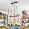 Basto lampa wisząca, kula świetlna, lampa wisząca kolory naturalne, czarny, 3-punktowe