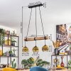 Koyoto lampa wisząca, kula świetlna, lampa wisząca złoty, przezroczysty, 3-punktowe