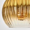 Koyoto lampa wisząca, kula świetlna, lampa wisząca złoty, przezroczysty, 3-punktowe