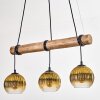 Koyoto lampa wisząca, kula świetlna, lampa wisząca złoty, przezroczysty, 3-punktowe
