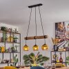 Koyoto lampa wisząca, kula świetlna, lampa wisząca złoty, przezroczysty, 3-punktowe
