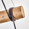 Koyoto lampa wisząca, kula świetlna, lampa wisząca kolory naturalne, czarny, 3-punktowe