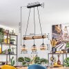 Koyoto lampa wisząca, kula świetlna, lampa wisząca kolory naturalne, czarny, 3-punktowe