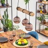 Koyoto lampa wisząca, kula świetlna, lampa wisząca kolory naturalne, czarny, 3-punktowe