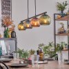 Koyoto lampa wisząca, kula świetlna, lampa wisząca niebeieski, zielony, miedziany, 4-punktowe