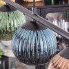 Koyoto lampa wisząca, kula świetlna, lampa wisząca niebeieski, zielony, miedziany, 4-punktowe
