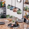 Koyoto lampa wisząca, kula świetlna, lampa wisząca niebeieski, zielony, miedziany, 4-punktowe