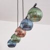 Koyoto Lampa wisząca, Kula świetlna, Lampa wisząca Niebeieski, Zielony, W kolorze miedzi, 5-punktowe