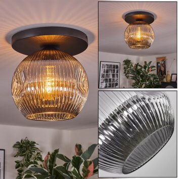 Ripoll Lampa sufitowa, Kula świetlna Przydymiony, 1-punktowy