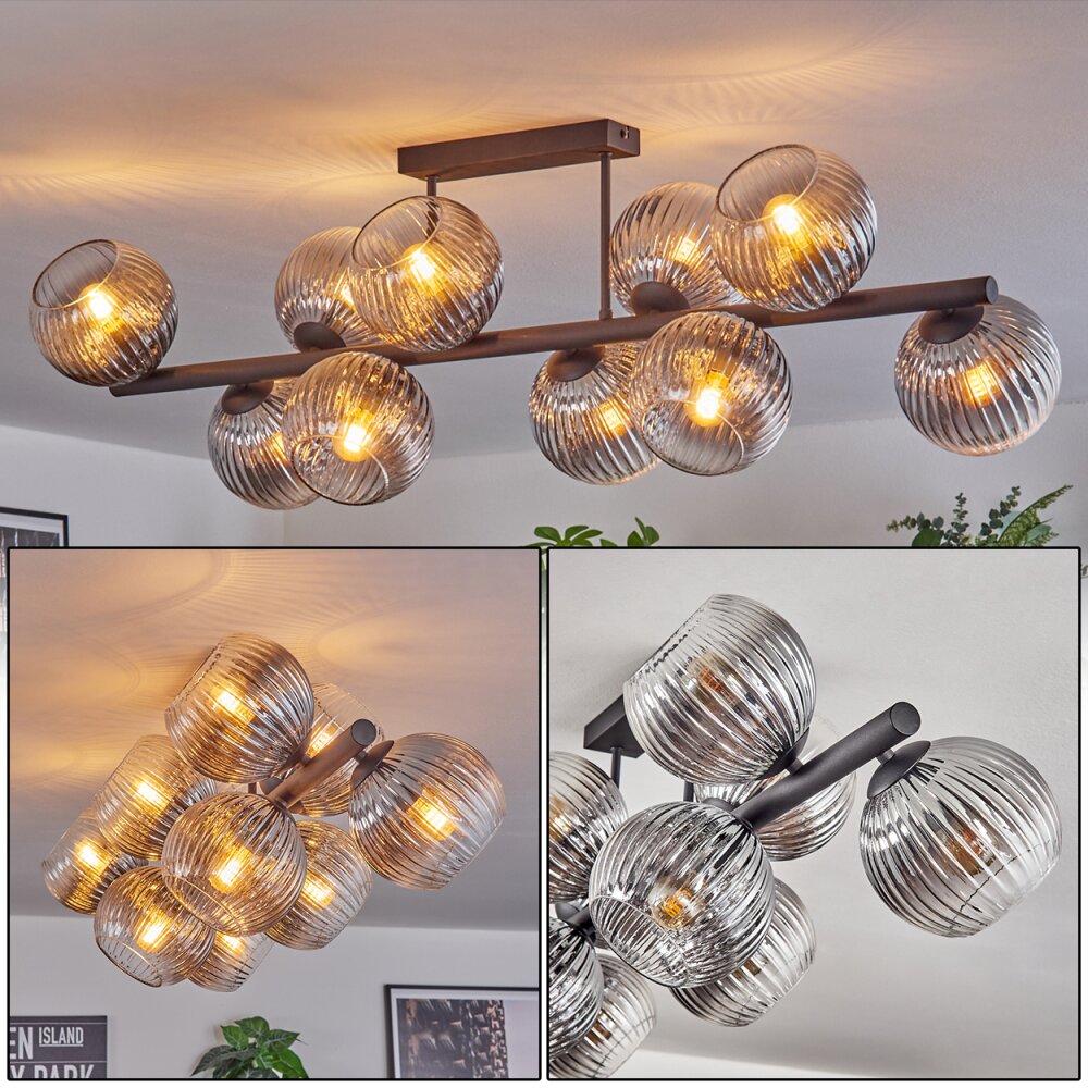 Koyoto Lampa sufitowa, Kula świetlna Przezroczysty, Przydymiony, 10-punktowe main product photo