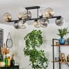 Koyoto Lampa sufitowa, Kula świetlna W kolorze bursztynu, Przezroczysty, Przydymiony, 10-punktowe