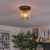 Ripoll Lampa sufitowa, Kula świetlna W kolorze bursztynu, Przezroczysty, 1-punktowy