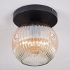 Ripoll Lampa sufitowa, Kula świetlna W kolorze bursztynu, Przezroczysty, 1-punktowy