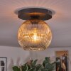 Ripoll Lampa sufitowa, Kula świetlna W kolorze bursztynu, Przezroczysty, 1-punktowy