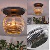Ripoll lampa sufitowa, kula świetlna chrom, przydymiony, 1-punktowy