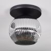 Ripoll lampa sufitowa, kula świetlna chrom, przydymiony, 1-punktowy