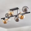 Gastor Lampa sufitowa, Kula świetlna W kolorze bursztynu, Przezroczysty, Przydymiony, 8-punktowe