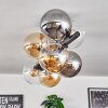 Gastor Lampa sufitowa, Kula świetlna W kolorze bursztynu, Przezroczysty, Przydymiony, 8-punktowe