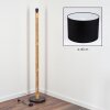 Bassagoda lampa stojąca kolory naturalne, czarny, 1-punktowy