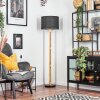 Bassagoda lampa stojąca kolory naturalne, czarny, 1-punktowy