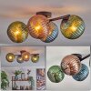 Koyoto Lampa sufitowa, Kula świetlna Niebeieski, Zielony, W kolorze miedzi, 4-punktowe